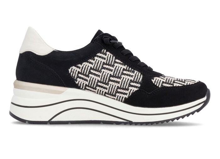 Remonte, sportiga damsneakers, bredd H, med uttagbar fotb&auml;dd 